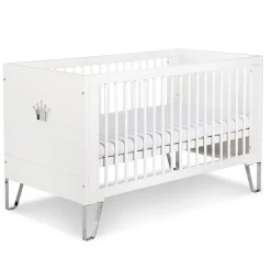 Monmobilierdesign Lit Bébé évolutif Convertible En Lit Enfant 140x70 Blanc Discount