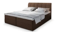 Masseno Lit Boxspring CEVANO 180x200 CM COSMIC 800, Marron, Lit avec matelas et rangement Clearance