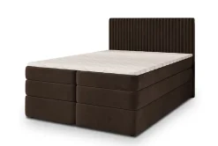 Masseno Lit Boxspring FELBIO 160X200 CM KRONOS 06, Marron, Lit avec matelas et rangement Best