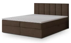 Masseno Lit Boxspring MERIL 180X200 CM SAWANA 16, Marron, Lit avec matelas et rangement Outlet