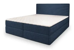 Masseno Lit Boxspring PELLIO 160X200 CM POSO 05, Bleu, Lit avec matelas et rangement Online