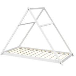 Weber Industries Lit cabane APACHE 90x190 + 1 sommier / Blanc Hot