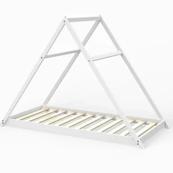 Weber Industries Lit cabane APACHE 90x190 + 1 sommier / Blanc Hot