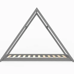 Enfant Weber Industries Lit cabane APACHE 90x190 + 1 sommier / Gris