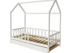 Enfant Habitat Et Jardin Lit cabane enfant avec tiroir "Paloma" 90 x 190 cm Blanc