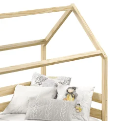 Enfant Idimex Lit cabane FINA 90 x 190 cm, en pin massif naturel