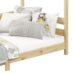 Enfant Idimex Lit cabane FINA 90 x 190 cm, en pin massif naturel