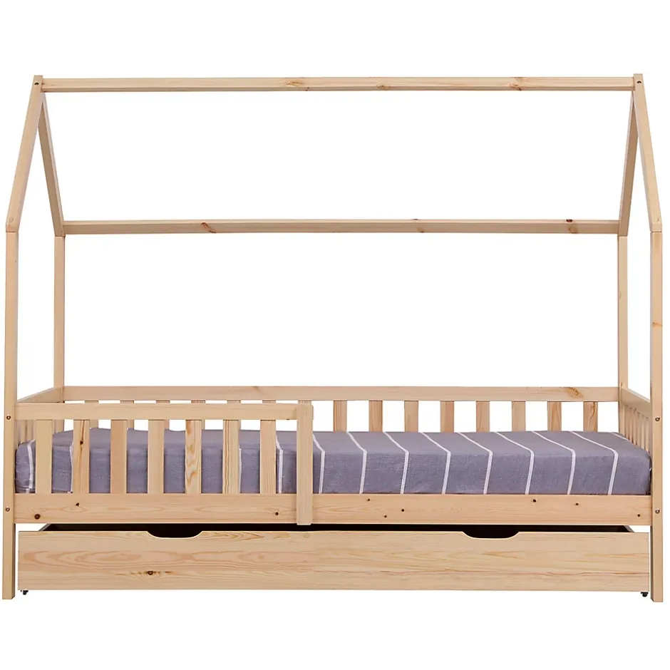 Happy Garden Lit cabane gigogne pour enfant 190x90cm en bois MARCEAU - New