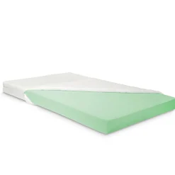 Enfant [En.Casa] Lit cabane Hesel avec matelas à mousse froid 90 x 200 cm blanc en.casa