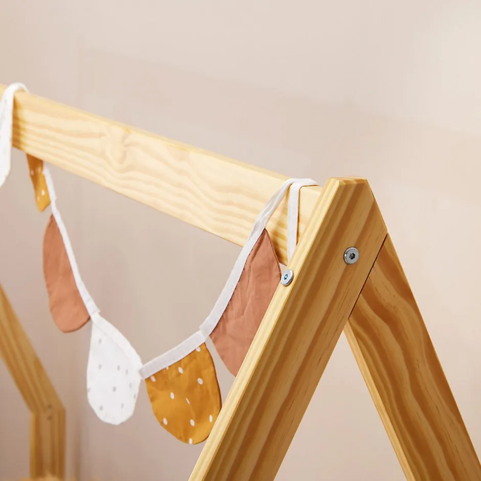 Enfant Idimex Lit cabane LUSIA 80 x 160 cm, en pin massif naturel