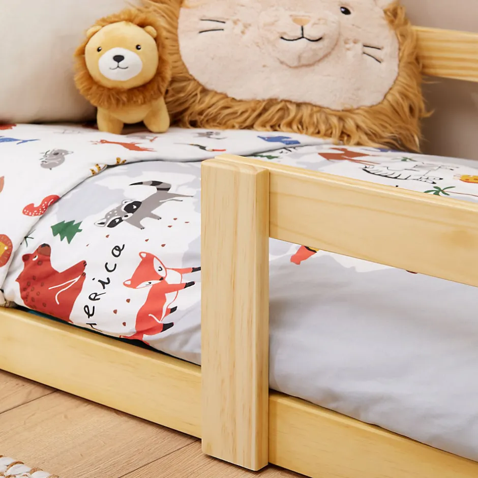 Enfant Idimex Lit cabane LUSIA 80 x 160 cm, en pin massif naturel