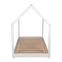 Enfant Weber Industries Lit cabane PANDA 90x200 + 1 sommier / Blanc