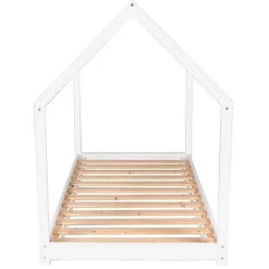 Enfant Weber Industries Lit cabane PANDA 90x190 + 1 sommier / Blanc