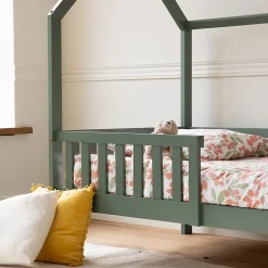 Happy Garden Lit cabane pour enfant 190x90cm vert MARCEAU - Clearance
