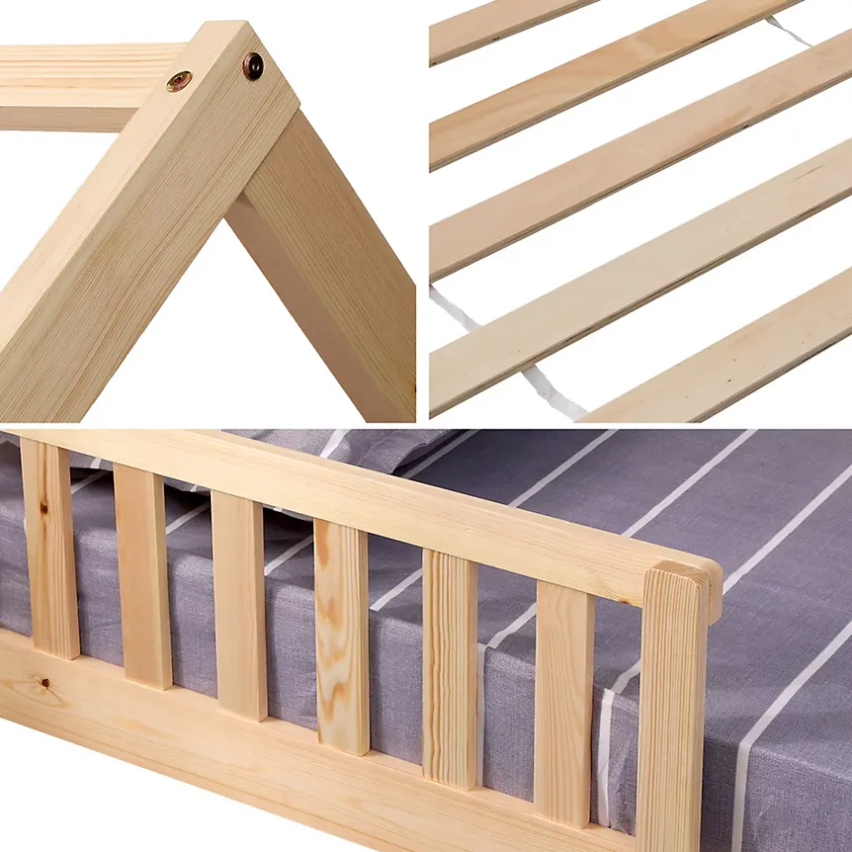 Happy Garden Lit cabane pour enfant 190x90cm en bois MARCEAU - Sale
