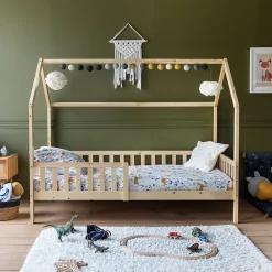 Happy Garden Lit cabane pour enfant 190x90cm en bois MARCEAU - Sale
