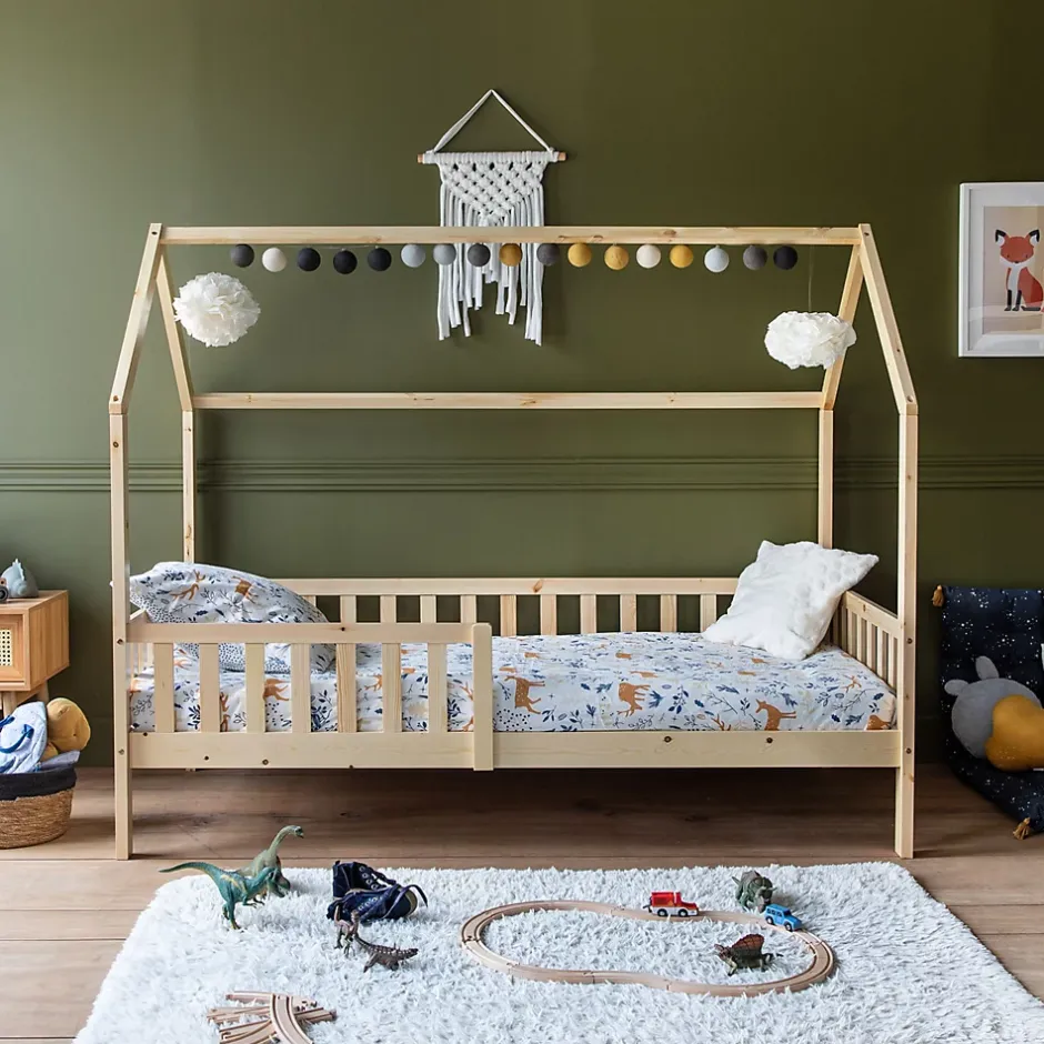 Happy Garden Lit cabane pour enfant 190x90cm en bois MARCEAU - Sale
