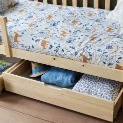 Happy Garden Lit cabane pour enfant 190x90cm en bois avec tiroirs MARCEAU - Clearance