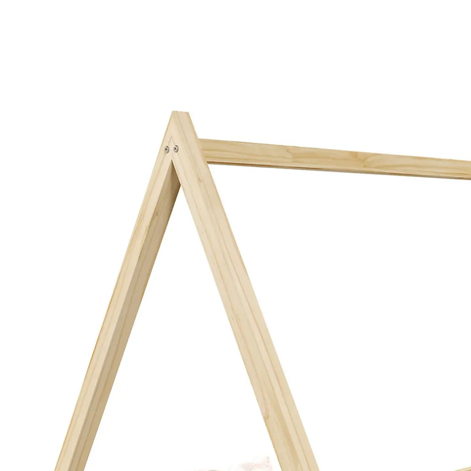 Enfant Idimex Lit cabane SILA 90 x 200 cm, en pin massif naturel