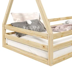 Idimex Lit cabane SILA 90 x 190 cm, en pin massif naturel New