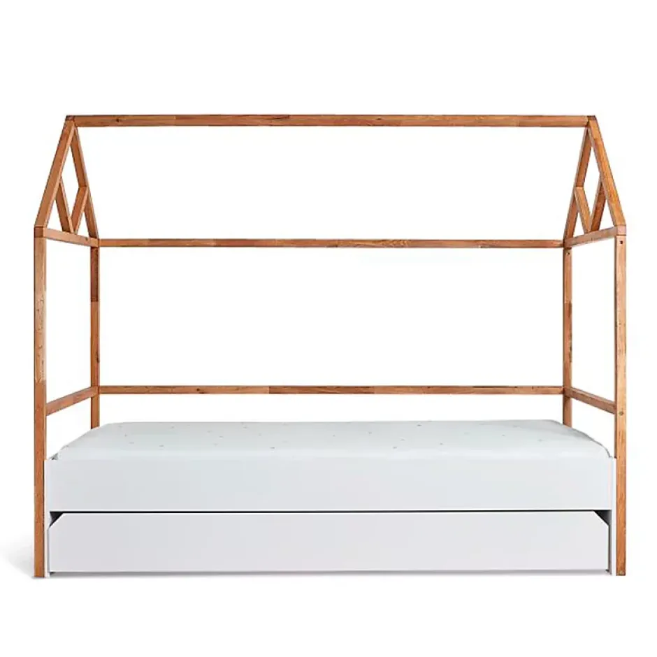 Petits-Meubles Lit cabane 90x200 sommier et tiroir inclus Bellamy Lotta Blanc Online