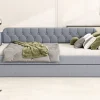Fortuna lai Lit Canapé 90x200cm, Avec Lit Escamotable, USB, Gris Online