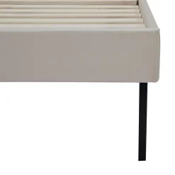 [En.Casa] Lit capitonné Porvoo 90 x 200 cm beige en.casa Sale