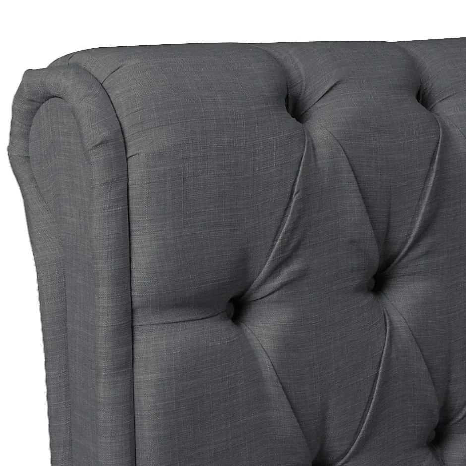 Weber Industries Lit CHELSEA 140x190+ 4 tiroirs + sommier / Gris foncé Online