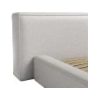 Vente-unique Lit coffre 140 x 190 cm - Tissu - Gris clair - TIMANO Sale