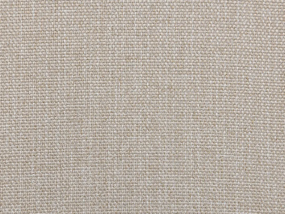 Vente-unique Lit coffre 160 x 200 cm avec tête de lit capitonnée - Tissu - Beige - MASSIMO II
