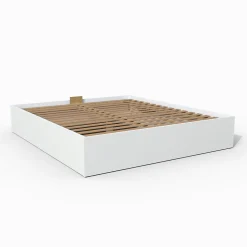 Weber Industries Lit coffre BILBAO 140x190 cm + sommier / blanc