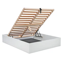 Weber Industries Lit coffre BILBAO 140x190 cm + sommier / blanc