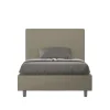 Ityhome Lit coffre capitonné Focus simili cuir cappuccino 140x190