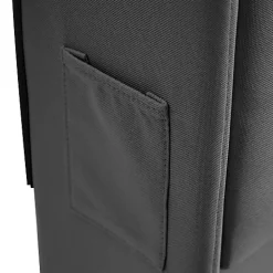 ModernLuxe Lit coffre capitonné 160x200cm avec LED et Ports de charge USB - tissu en Lin - tête de lit avec espace de rangement - Gris Sale