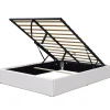 King Of Dreams Lit coffre dehoussable blanc - 160x200 cm - facile à monter - confort optimal - usage quotidien -