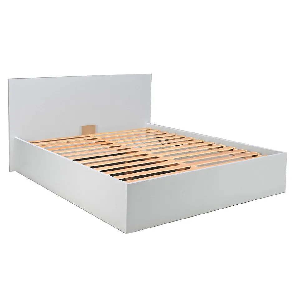 Weber Industries Lit coffre MADRID 140x200 + 1 sommier / Blanc