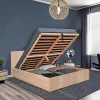 Weber Industries Lit coffre MADRID 180x200 + 1 sommier / Décor Chêne Blanchi Sale
