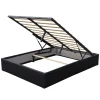 Nuits D'Or Lit coffre noir 140x200 cm - dehoussable - montage rapide - confort optimal - design moderne -