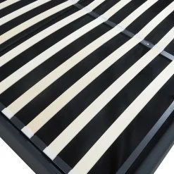 [En.Casa] Lit coffre Nola simili 160 x 200 cm noir en.casa New