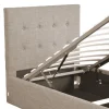 Weber Industries Lit coffre PARMA 90x190 + 1 sommier / Beige Discount