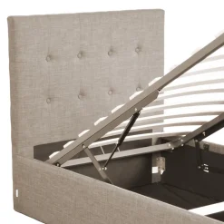 Weber Industries Lit coffre PARMA 90x190 + 1 sommier / Beige Discount