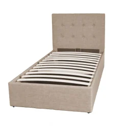 Weber Industries Lit coffre PARMA 90x190 + 1 sommier / Beige Discount