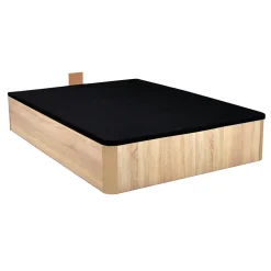 Weber Industries LIT COFFRE SPIRO 160x200cm + 1 SOMMIER / Décor Chêne Blanchi