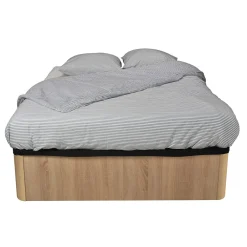 Weber Industries LIT COFFRE SPIRO 180x200cm + 1 SOMMIER / Décor Chêne Blanchi Hot