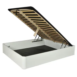 Weber Industries LIT COFFRE SPIRO 160x200cm + 1 SOMMIER / BLANC