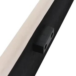 Okwish Lit coffre 160x200 cm - Lit double rembourré Beige avec sommier à lattes - Lin - Sans Matelas