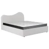 Weber Industries LIT COFFRE 140x190 CM COCOON+ SOMMIER / Tissu Bouclette Blanc