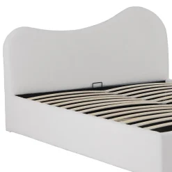 Weber Industries LIT COFFRE 140x190 CM COCOON+ SOMMIER / Tissu Bouclette Blanc