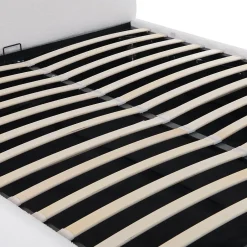 Weber Industries LIT COFFRE 140x190 CM COCOON+ SOMMIER / Tissu Bouclette Blanc