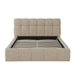 Weber Industries Lit coffre 160x200 cm ELIAS + sommier / Beige